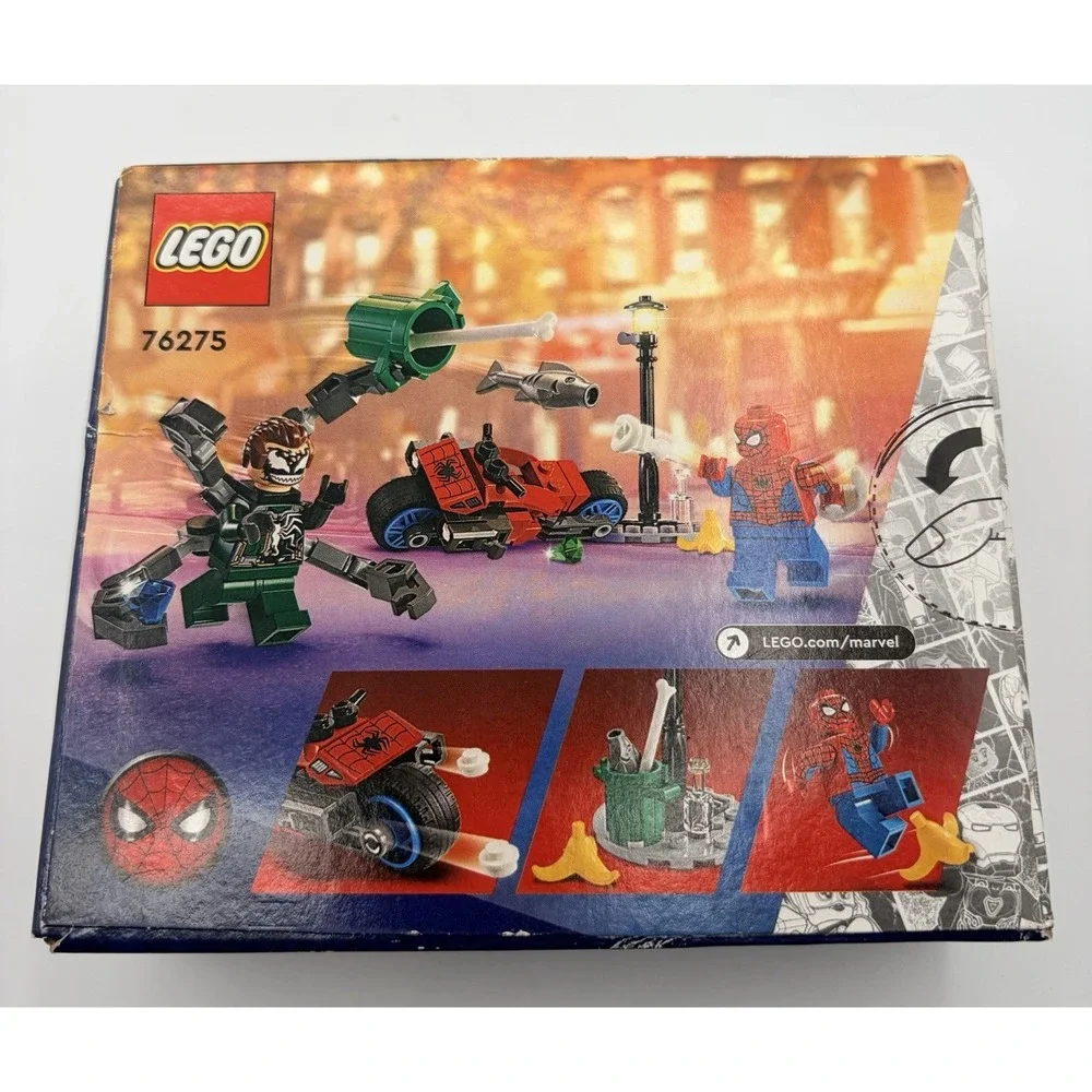 LEGO® Marvel 76275 Motorcycle Chase: Spider Man vs. Doc Ock NEW